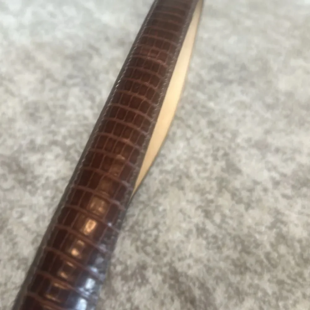 Brighton Brown Alligator Embossed Leather Belt L